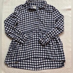 American eagle peplum babydoll flannel shirt
